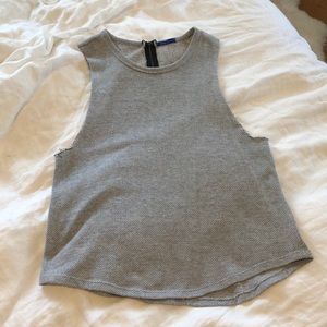 Grey slightly oversized tank